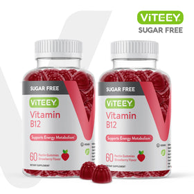 Gummy de Vitamine B12 Viteey saveur fraise