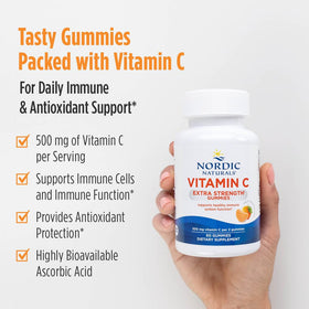 Gummy de Vitamine C Nordic Naturals avec goût de mandarine