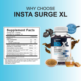Gummy Insta Surge XL bleu avec texture douce
