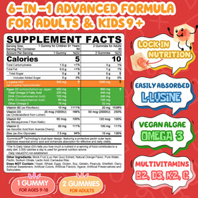 Gummy L-Lysine de Nextdia, couleur orange
