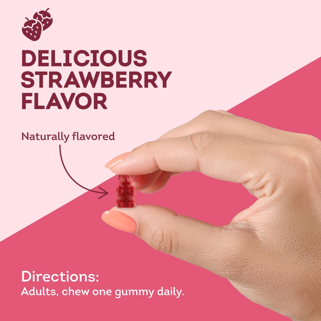 Gummy multivitamine Florawell sur une cuillère