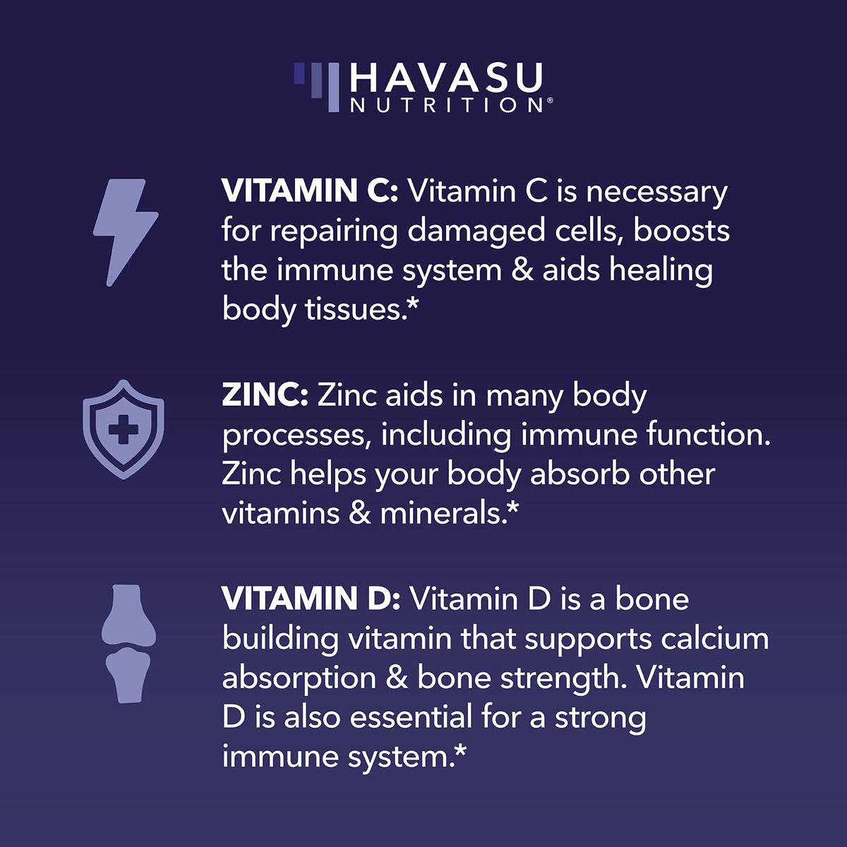 Gummy multivitamine HAVASU NUTRITION avec une main