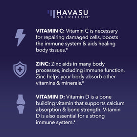 Gummy multivitamine HAVASU NUTRITION avec une main