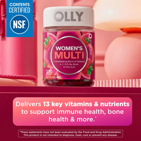 Gummy OLLY Femmes avec bouchon de la bouteille