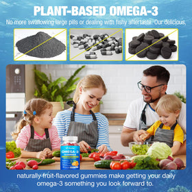 Gummy Omega-3 DIAOLAI en gros plan mettant en avant sa texture douce