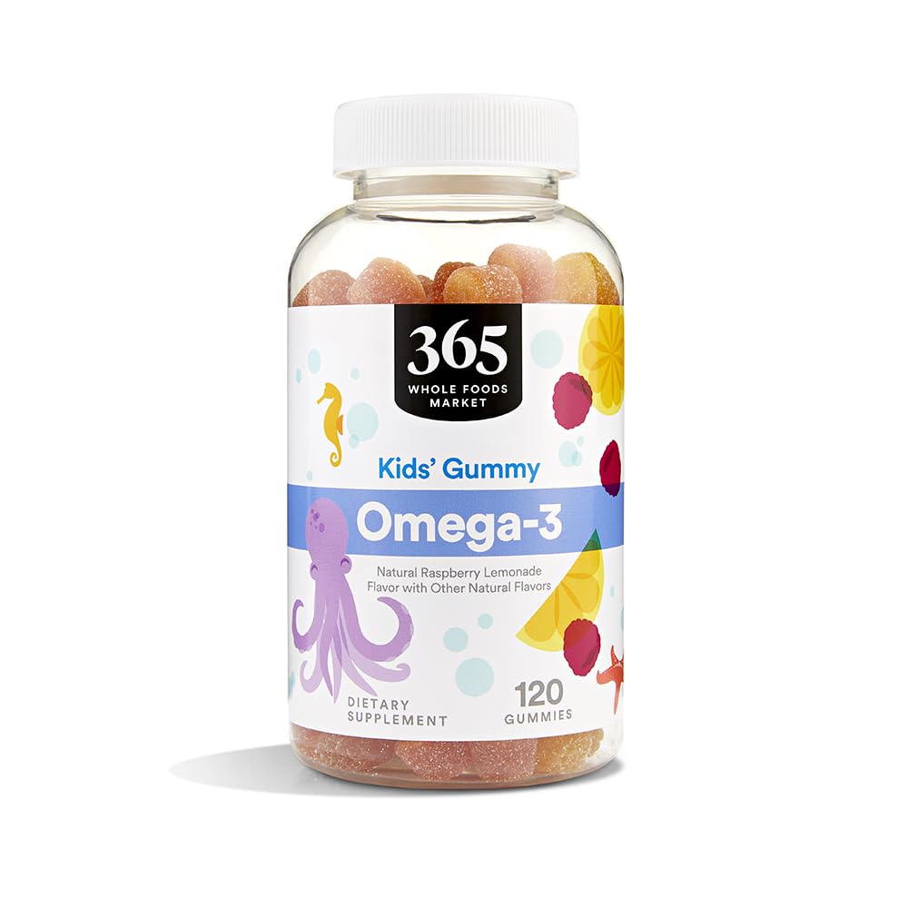 Gummy Omega-3 pour enfants 365, emballage avant avec 120 gummies