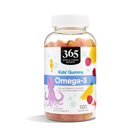 Gummy Omega-3 pour enfants 365, emballage avant avec 120 gummies
