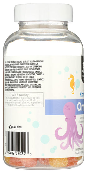 Gummy Omega-3 pour enfants 365, gummies en forme de bonbon sur une table