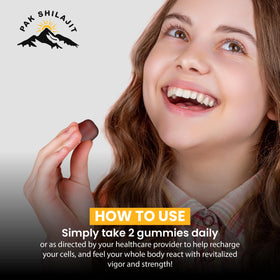 Gummy PakShilajit au goût framboise pastèque, gros plan