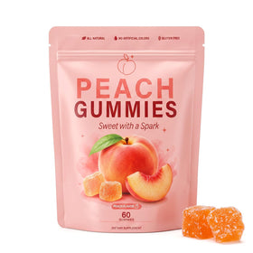 Gummy Pêche Épicée HAYTHMDC 181g vue de face avec emballage