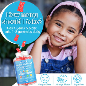 Gummy Phosphatidylsérine Nextdia dans la main d'un enfant