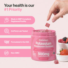 Gummy potassium pur kindnature avec une main
