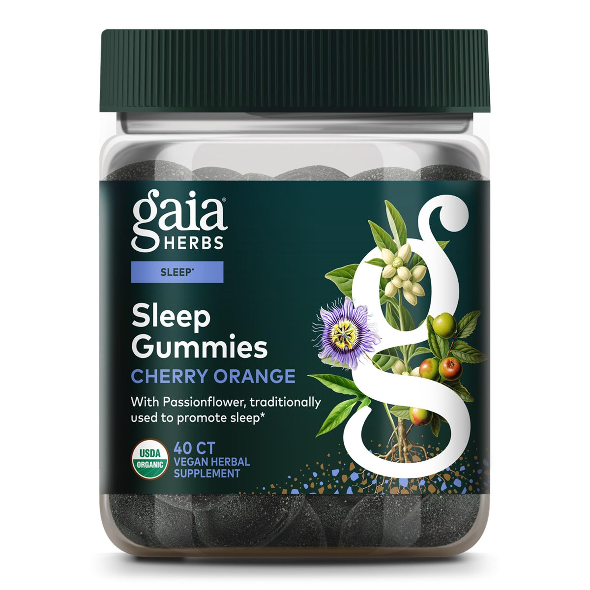 Gummy pour le sommeil Gaia Herbs, 40 pièces, vue de face