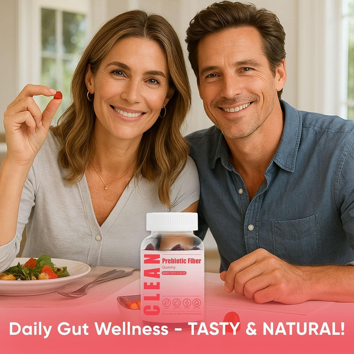 Gummy Prébiotique Propre 6525080 boîte ouverte avec gummies visibles