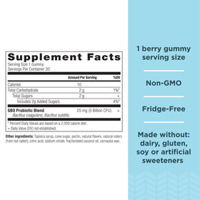 Gummy probiotique pour enfant Ancient Nutrition, saveur baie, vue de près