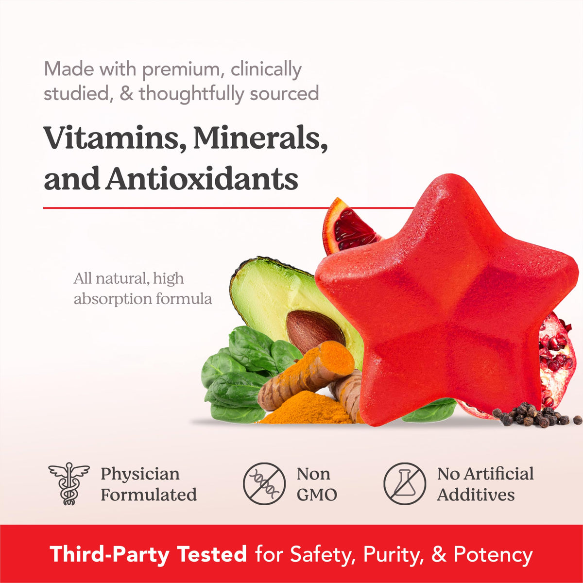 Gummy Stars HAIRtamin pot ouvert avec gummies
