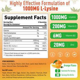 Gummy SUGAWITA L-Lysine avec vue de près