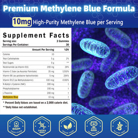 Gummy SUGAWITA Methylene Blue 10mg avec NAC et Vitamines B