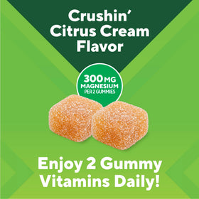 Gummy Vitafusion au goût Citrus Cream sur une table