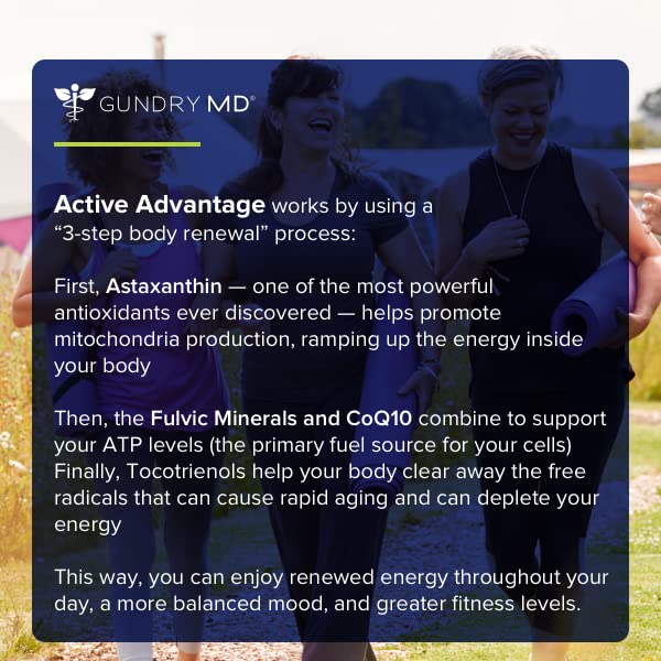 Gundry MD Active Advantage Astaxanthin et CoQ10 capsules ouvertes