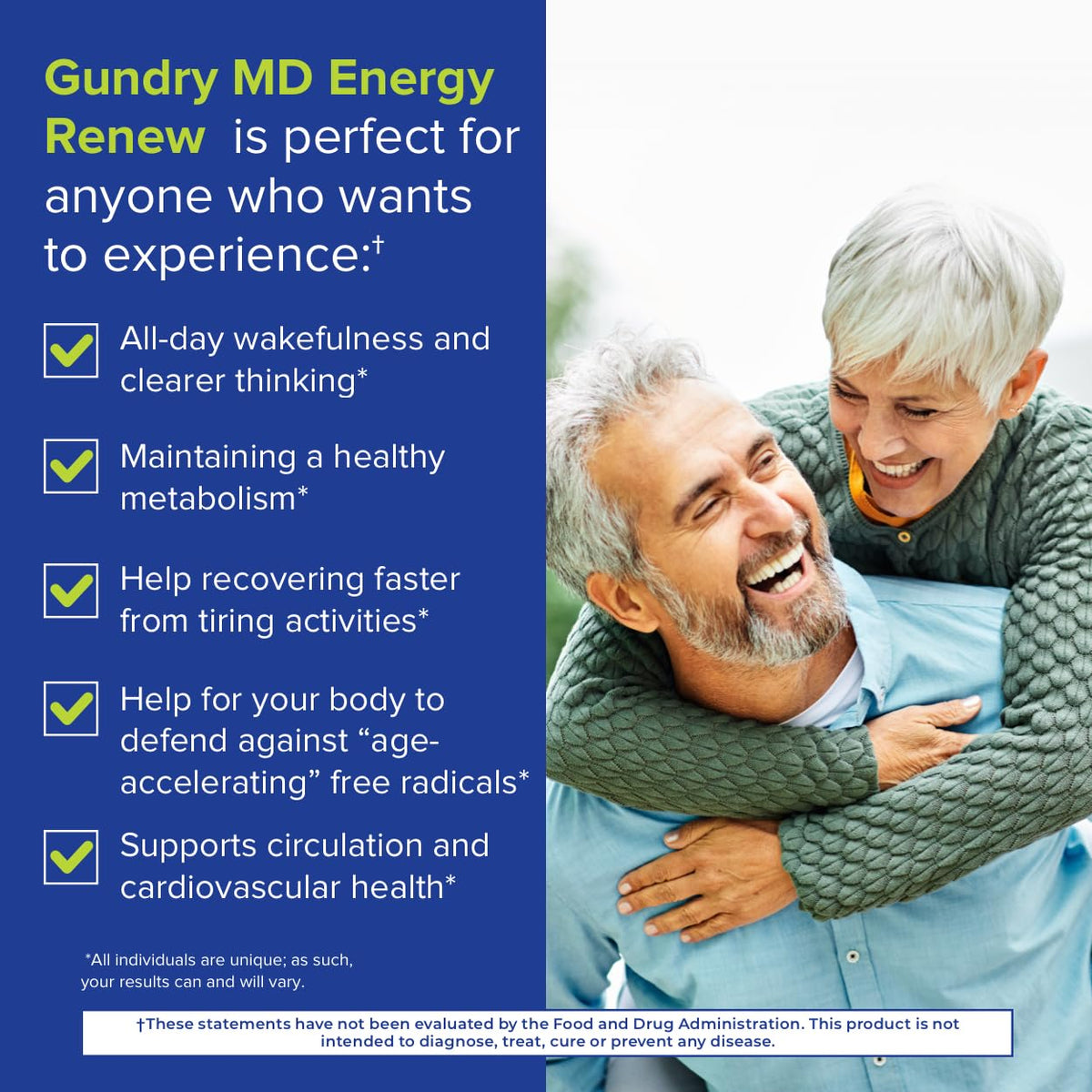 Gundry MD Energy Renew en poudre dans un verre d'eau