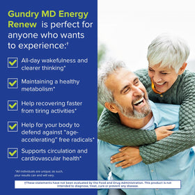 Gundry MD Energy Renew en poudre dans un verre d'eau