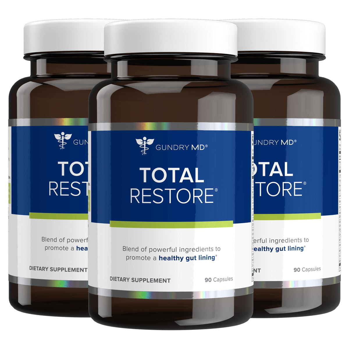 Gundry MD Total Restore 90 capsules vue de face