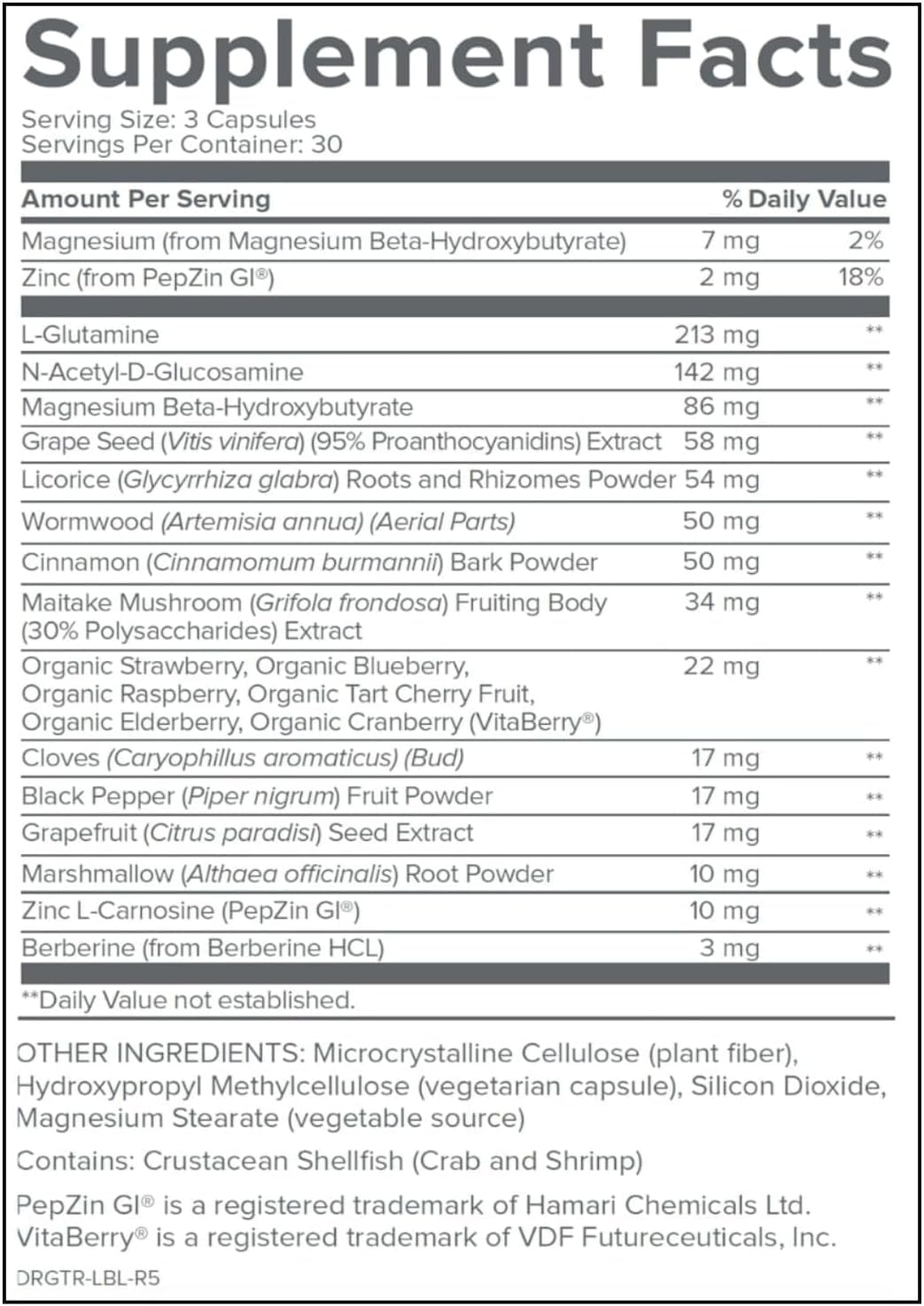 Gundry MD Total Restore flacon ouvert avec capsules