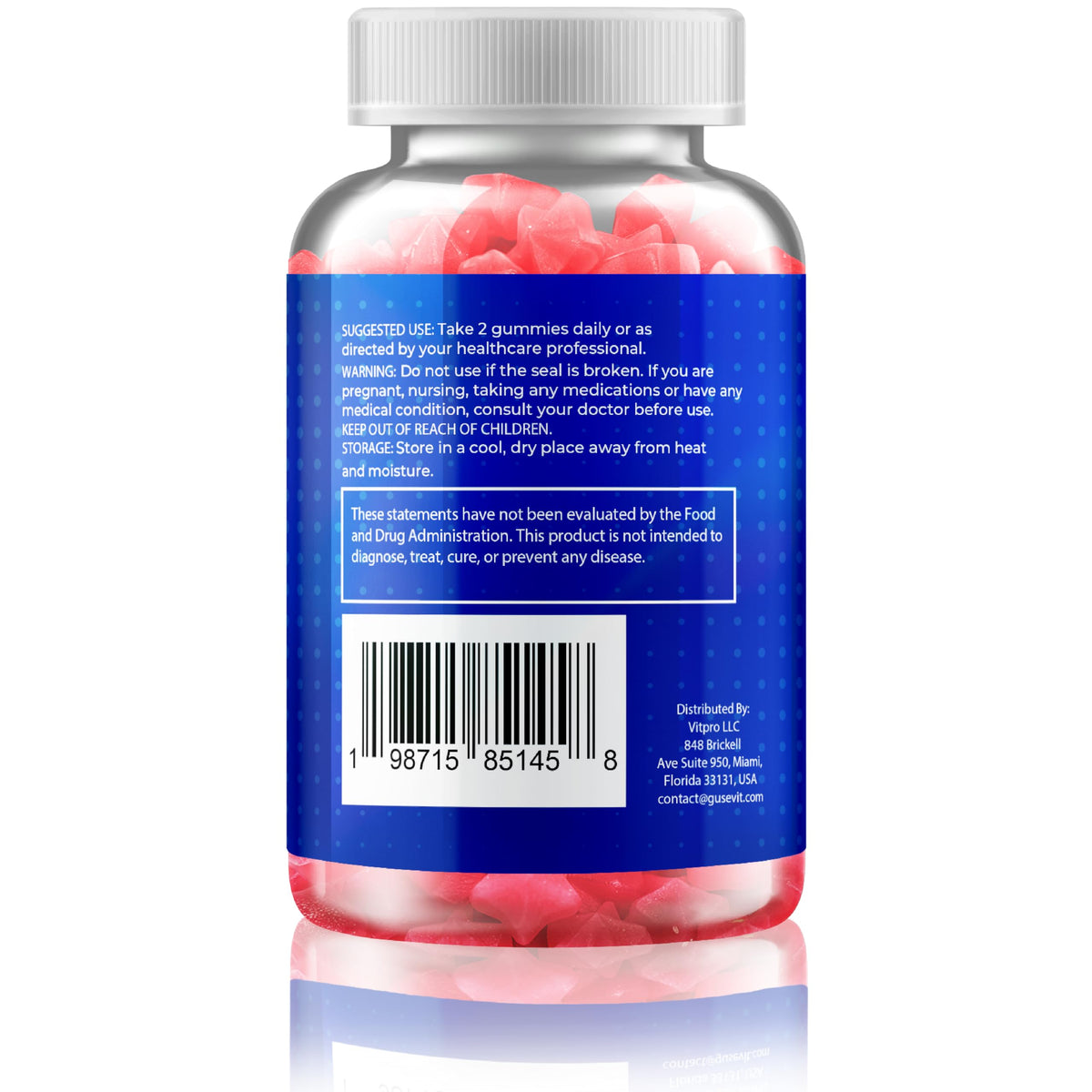 Gusevit Gummies de Resvératrol avec des fruits frais