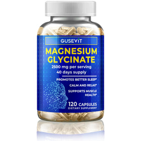 Gusevit Magnésium Glycinate 2500mg 120 capsules vue de face