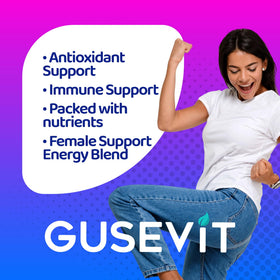 Gusevit Multivitamines Femmes 37-en-1 ingrédients sur le dos