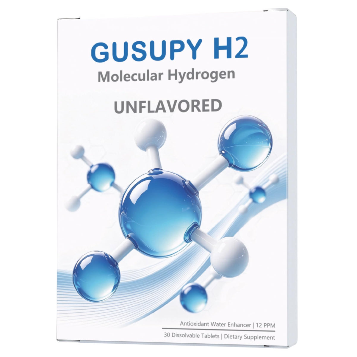 GUSUPY comprimés effervescents de magnésium 12 PPM H2 boîte avant