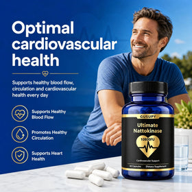 GUSUPY Nattokinase capsules ouvertes montrant le contenu