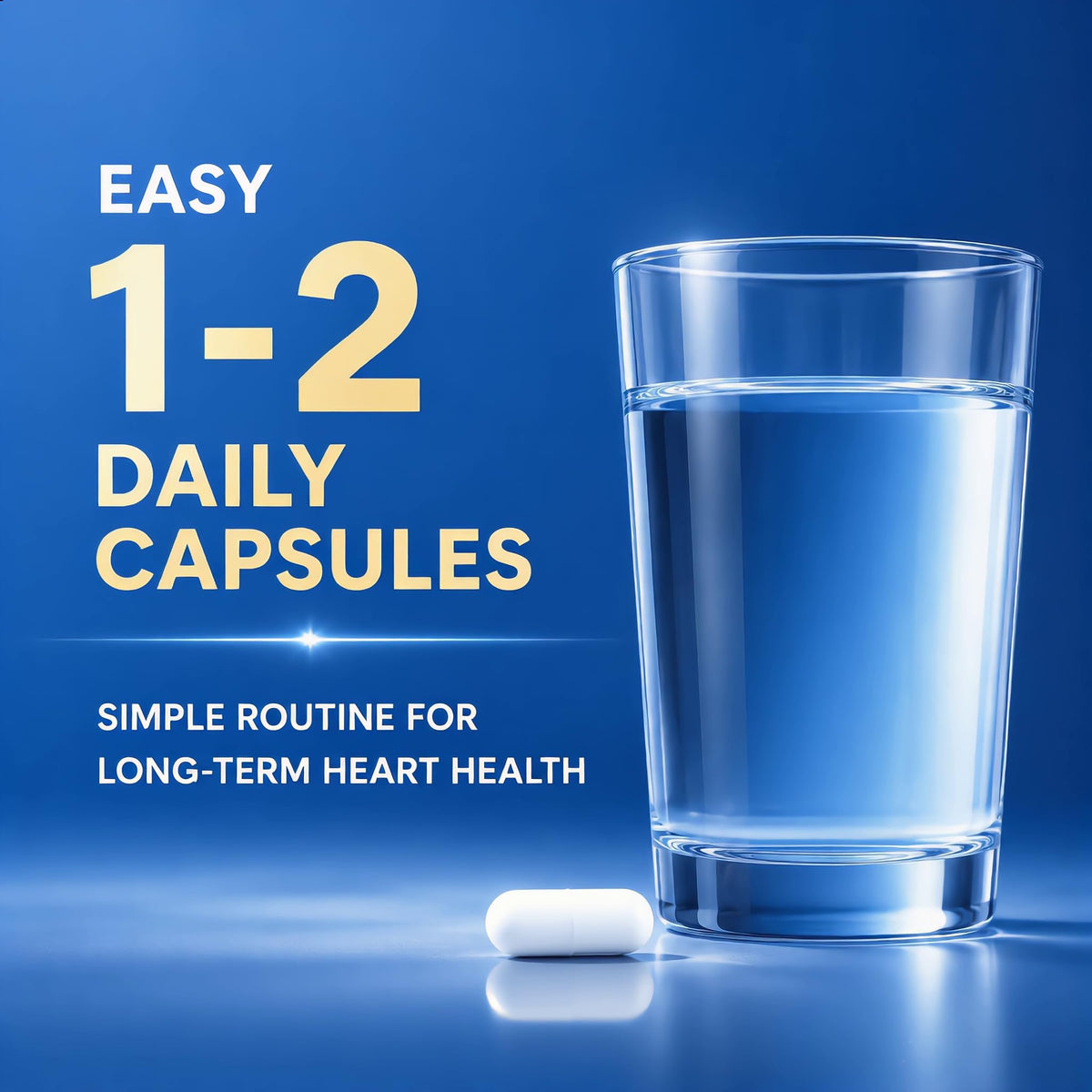 GUSUPY Nattokinase capsules sur une table en bois