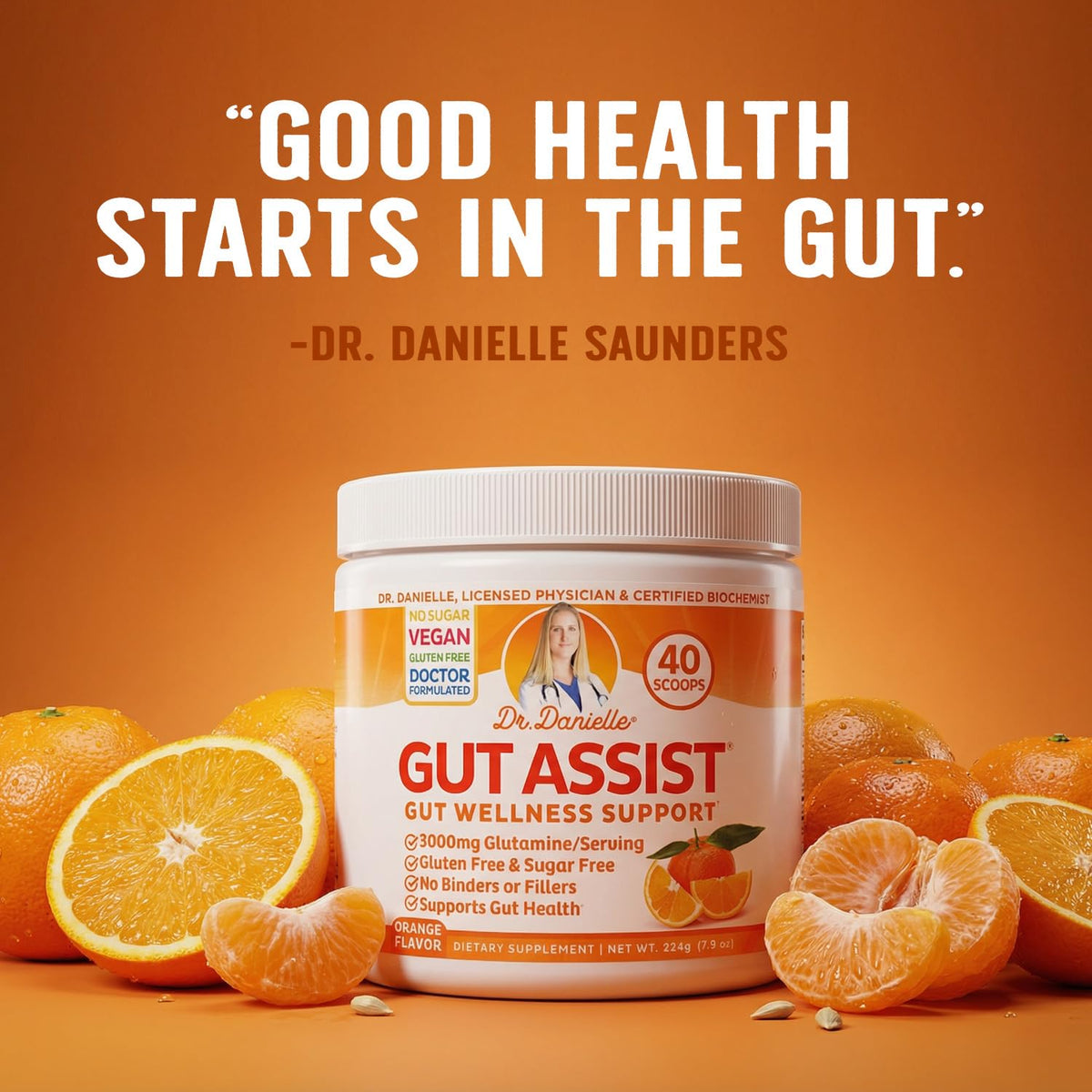 Gut Assist de Doctor Danielle, ingrédients en gros plan