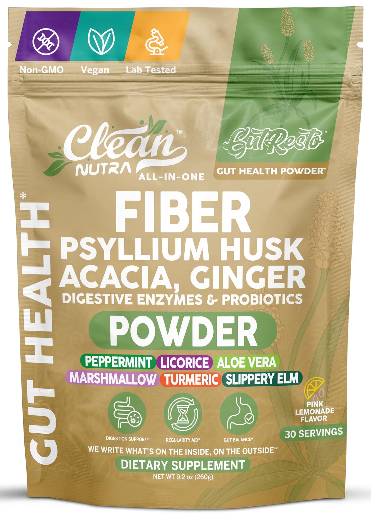 GutResto Clean Nutraceuticals complément alimentaire en poudre 30 portions
