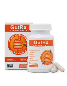GutRx Overgrowth Probiotiques 30 capsules vue de face
