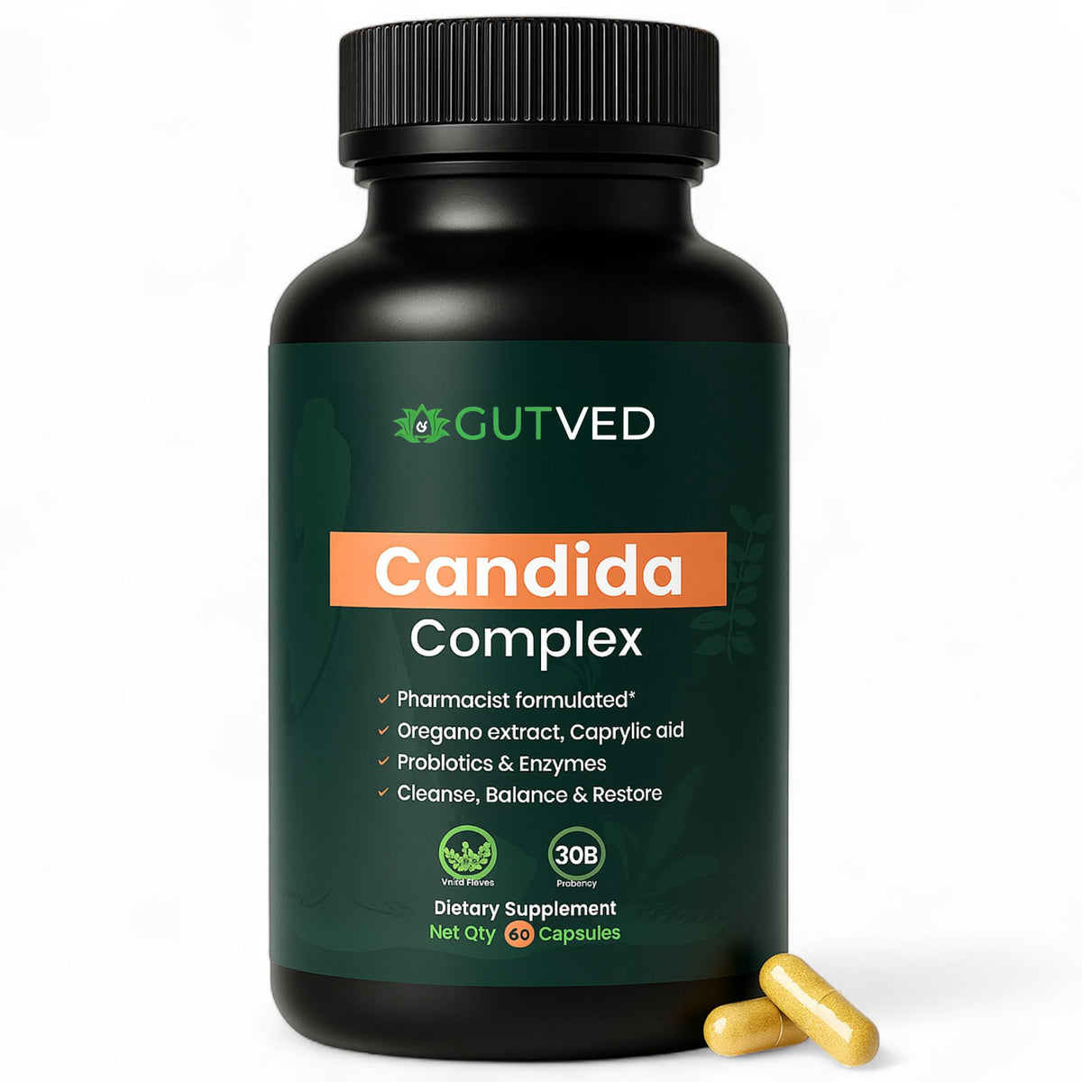 GUTVED Complexe Candida gélules en boîte de 30