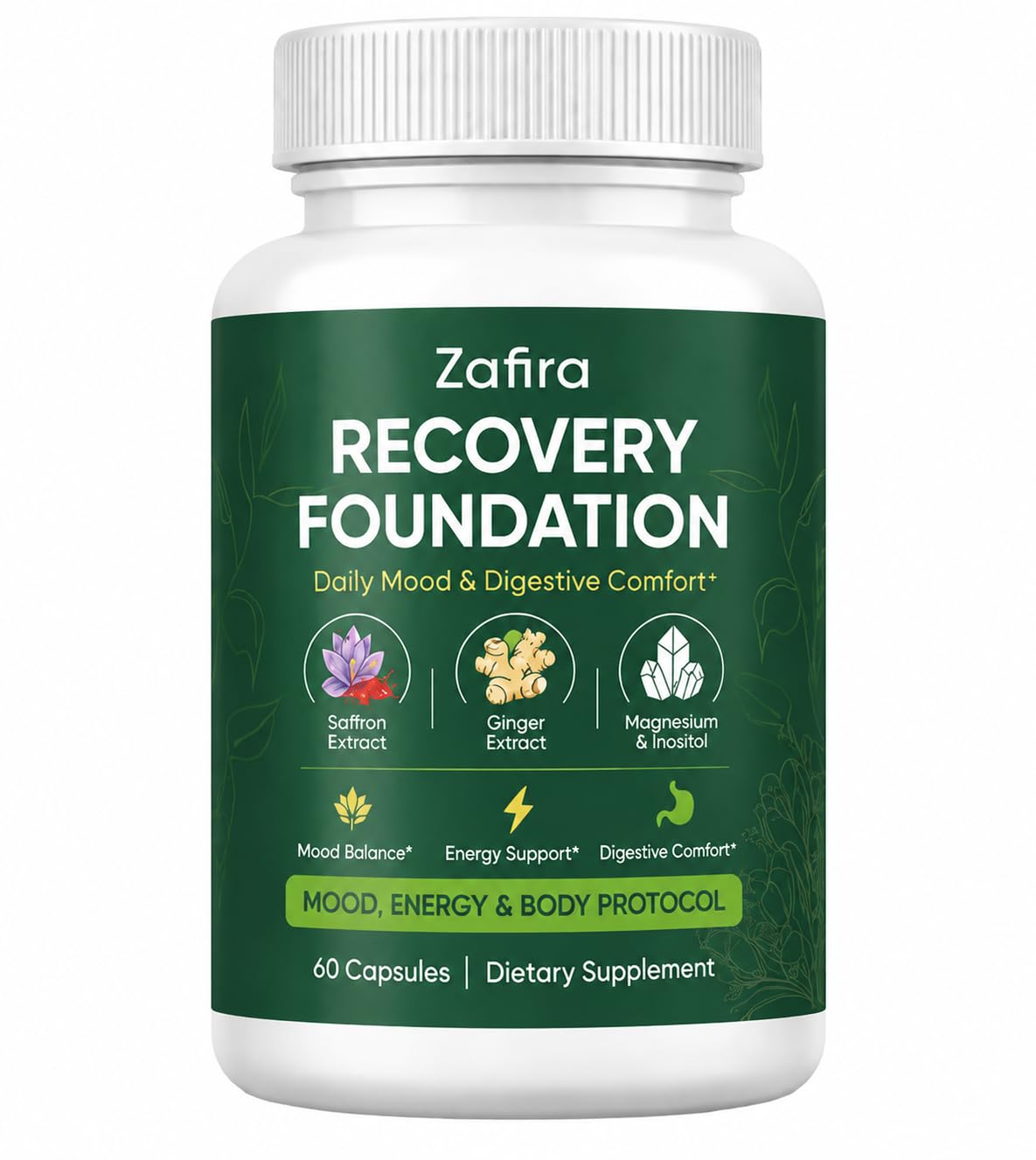GXDDZM Complément Alimentaire Safran 90 Capsules - vue de l'avant