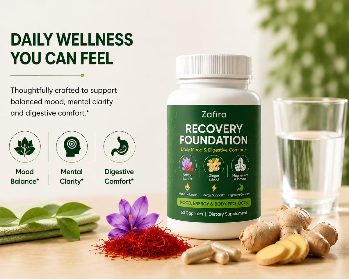 GXDDZM Complément Alimentaire Safran - flacon ouvert avec capsules visibles