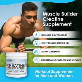 Gym Molly Poudre de Créatine Hydrochlorure 100g vue arrière