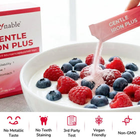 Gynable fer vegan 27mg stick avec des accessoires de santé