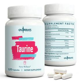 Gyumolics 240 capsules de taurine 2000mg vue de face