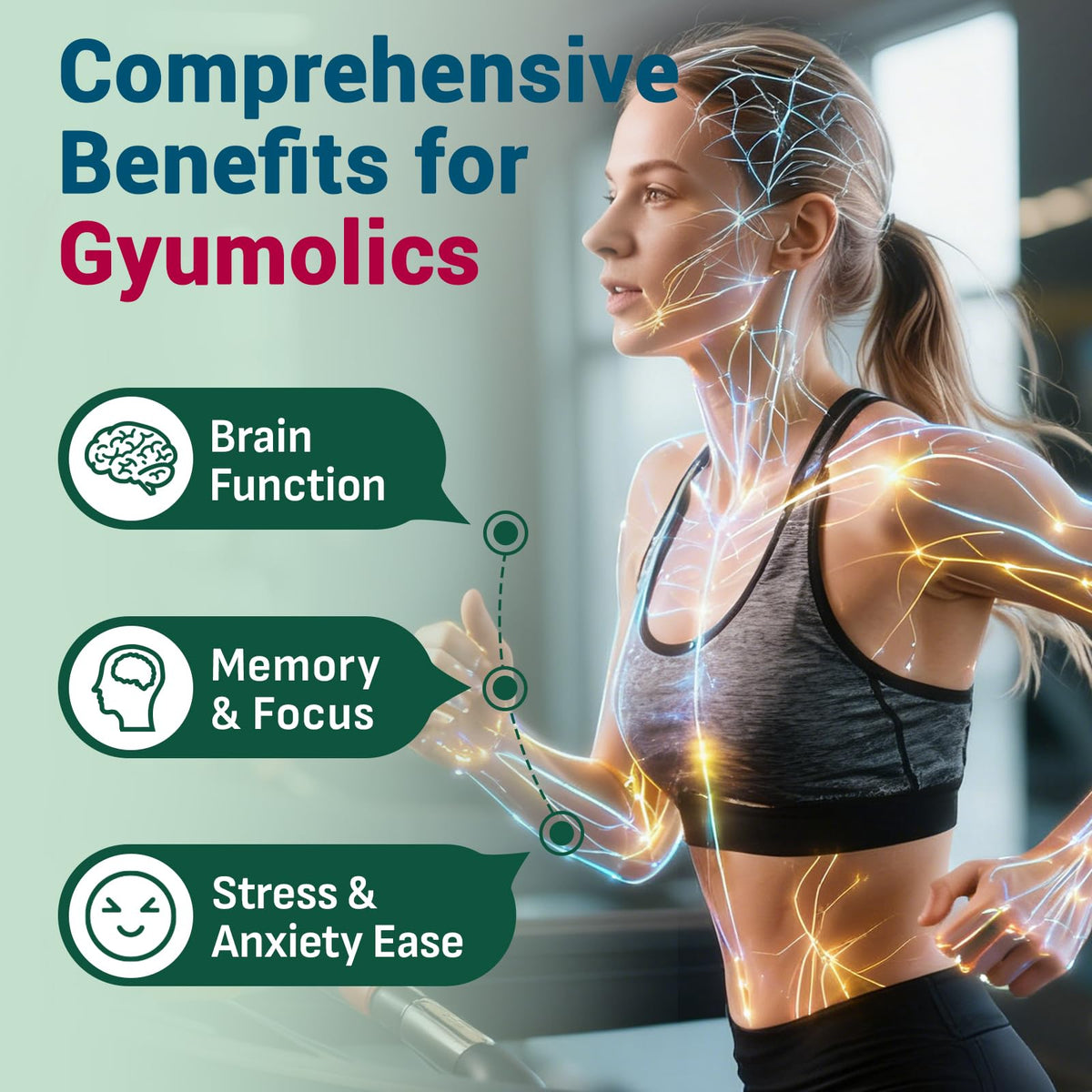 Gyumolics supplément de taurine 2000mg avec étiquettes visibles