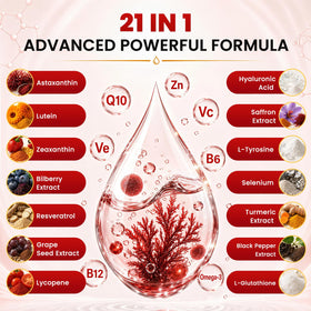 GZ HAOYUAN Astaxanthin Liposomal 24mg 2oz étiquette