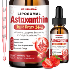 GZ HAOYUAN Astaxanthin Liposomal 24mg 2oz flacon avant