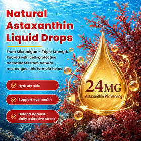GZ HAOYUAN Astaxanthin Liposomal 24mg 2oz sur une table