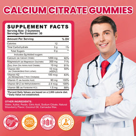 GZ HAOYUAN Calcium Citrate Gummies 1200mg en gros plan