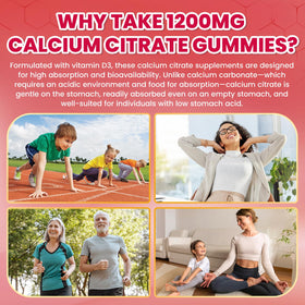 GZ HAOYUAN Calcium Citrate Gummies 1200mg et ses ingrédients