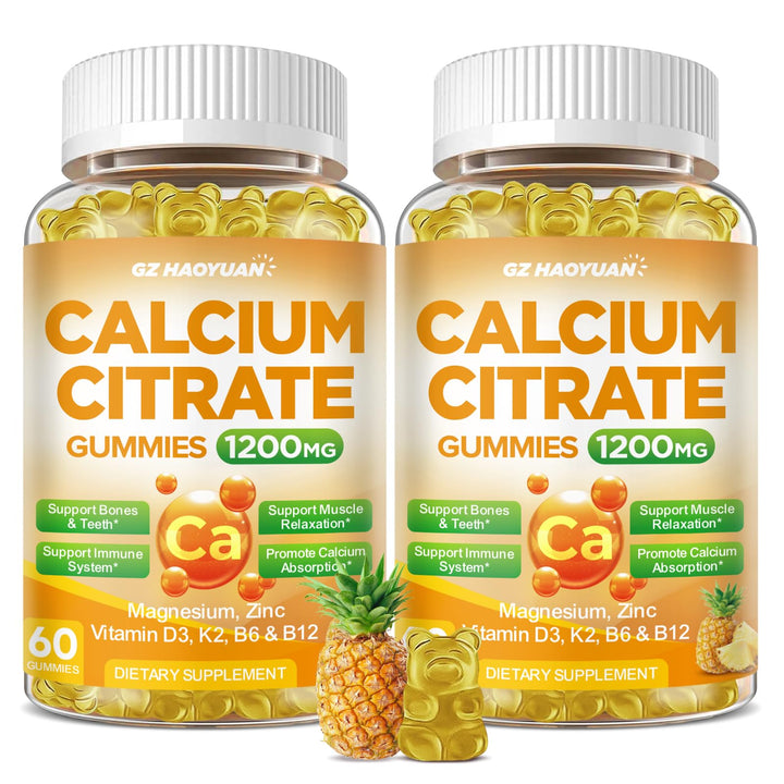 GZ HAOYUAN Calcium Citrate Gummies 1200mg packaging front view